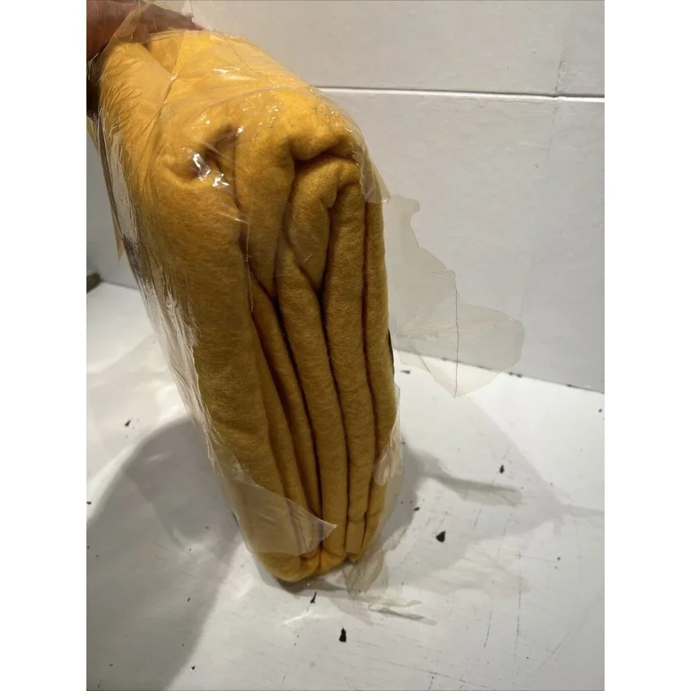 VTG NIP NOS BEACON FANTASY 100% ACRYLIC 72X90 RUSTIC yellow gold‎ BLANKET READ